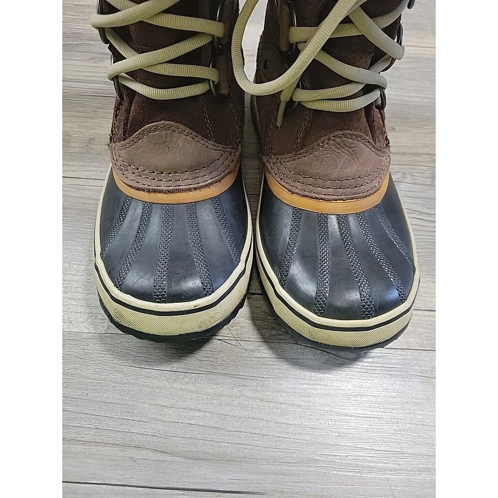 Sorel Joan of Arctic Waterproof‎ Boots NL1540-256 Women's Size 6 Brown Leather